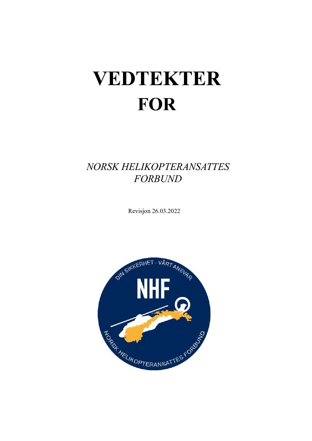 Vedtekter 2022 | Norsk Helikopteransattes Forbund